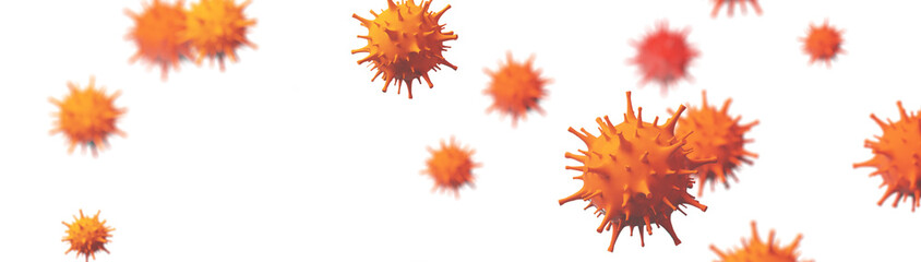 New covid-19 conoravirus outbreak. 3D illustration