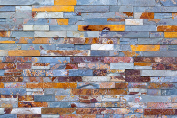 Colorful stone texture wall