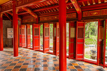 Vietnam, Hué, Tombe van Minh Mang.Lăng Minh Mạng (Hiếu Lăng)
