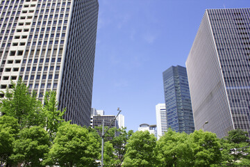 大阪梅田のビル群