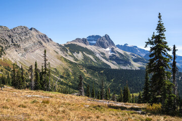The Garden Wall Seen from Granite Park Chalet in the Backcountry of Glacier National Park