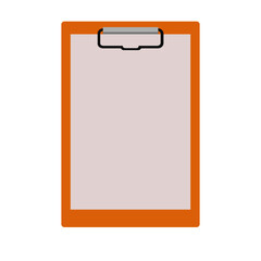 clipboard with paper