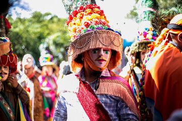 Fototapeta premium Fiestas de San Sebastián. El Toro Huaco. Diriamba. Nicaragua