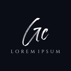 Letter GC luxury logo design vector