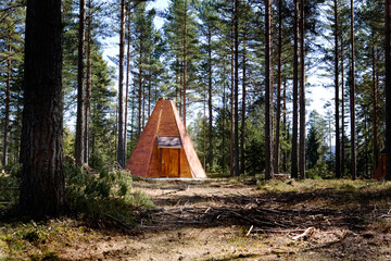Teepee Cabin in Forest