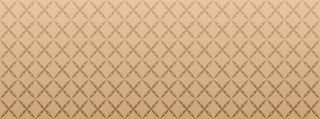 Naklejka premium Brown background pattern, geometric wallpaper texture, horizontal, vector graphics.