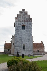 Fototapeta na wymiar The old Højerup Church in Denmark