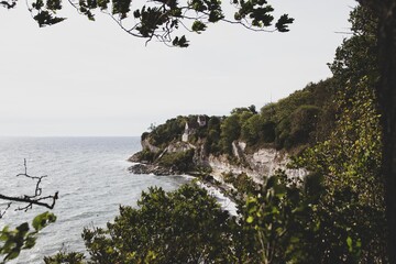 The white cliffs of Stevns in Denmark
