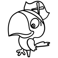 Fototapeta premium Pirate Parrot 