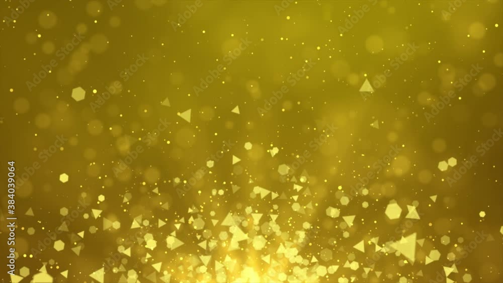 Aufkleber 4k beautiful bokeh floating dust particles with flare loop background in slow motion. 3d animation w