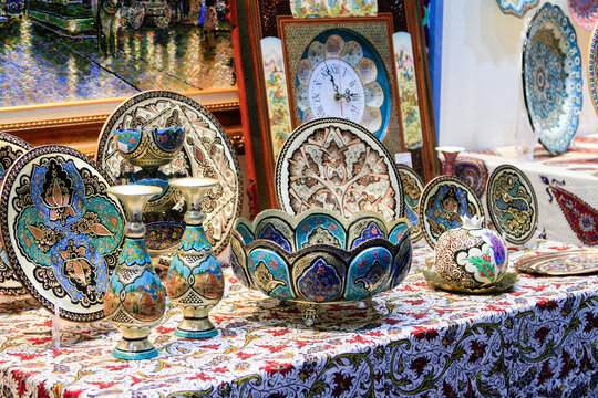 China decor plate at a Thailand market