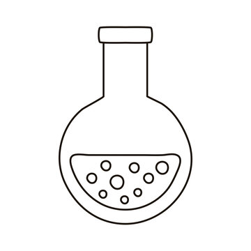 tube test laboratory flat style icon