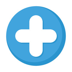 Fototapeta premium pluss symbol button isolated icon