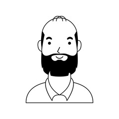 old man with beard avatar character