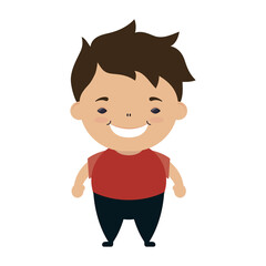 happy little boy avatar character