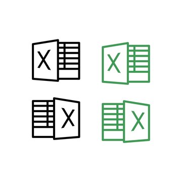 Microsoft excel icon set