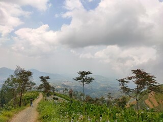 Obraz premium Scenery Above Cloudy Skies