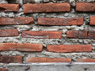 Fototapeta premium Background of old vintage, grunge brick wall
