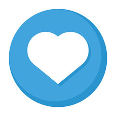 heart love button isolated icon