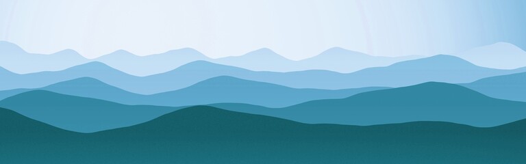 cute hills peaks at time when everyone sleeps digitally made background illustration