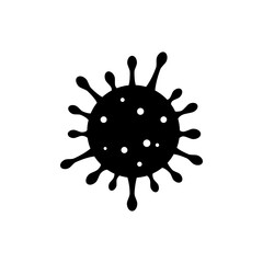 Covid, coronavirus, sars vector icon isolated on white background.