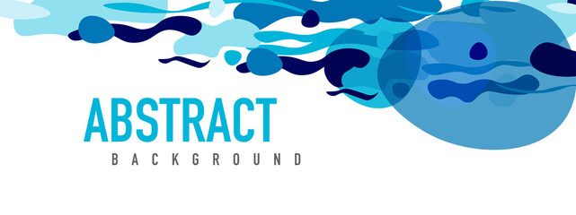 Trendy liquid style shapes abstract design, dynamic vector background for placards, brochures, posters, web landing pages, covers or banners