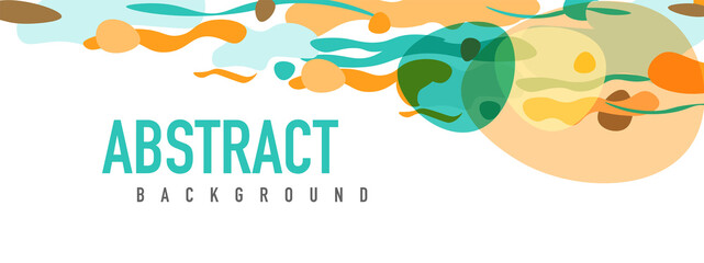 Trendy liquid style shapes abstract design, dynamic vector background for placards, brochures, posters, web landing pages, covers or banners