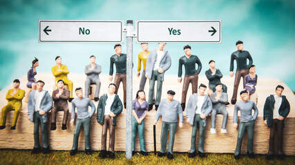 Street Sign to Yes versus No