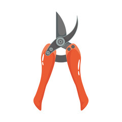 scissors gardening tool flat style icon
