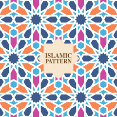 Fototapeta na wymiar Abstract islamic geometric pattern