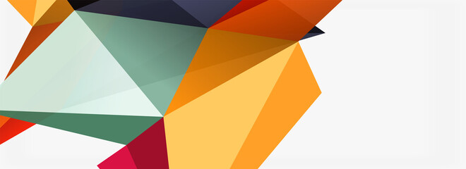3d mosaic abstract backgrounds, low poly shape geometric design