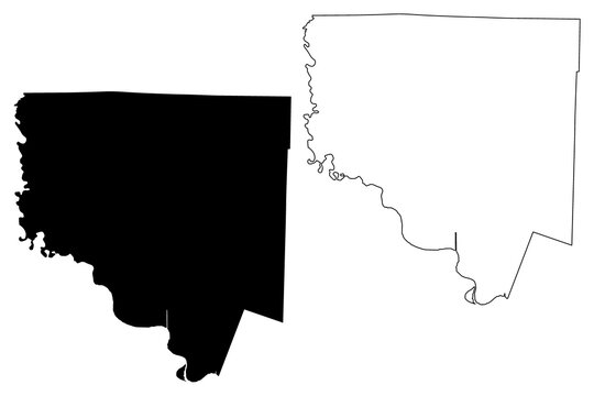 Chariton County, Missouri (U.S. county, United States of America, USA, U.S., US) map vector illustration, scribble sketch Chariton map