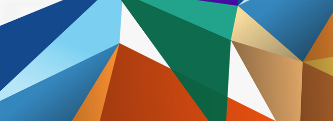 3d mosaic abstract backgrounds, low poly shape geometric design