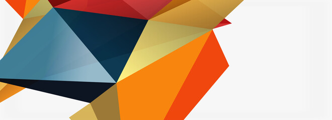 3d mosaic abstract backgrounds, low poly shape geometric design