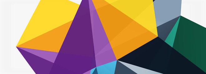 Obraz premium 3d mosaic abstract backgrounds, low poly shape geometric design