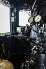 鉄道　機関車　運転席