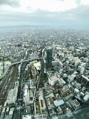 Fototapeta premium the buildings in town from high place