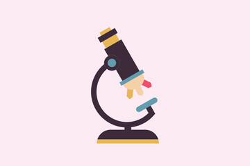 Bio Chemistry lab Micro scope vector design illustration