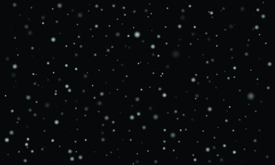 Naklejka na ściany i meble Abstract background with white circles like snow. Winter background with snowflakes.