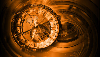 Fototapeta na wymiar speedometer clock