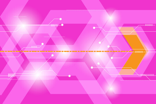 Abstract Pink Technology Concept Background