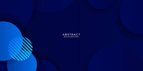 Abstract blue black background with paper layers