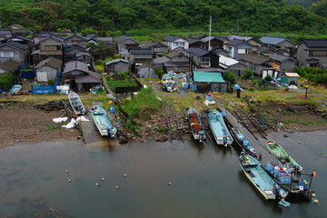出雲崎の漁船