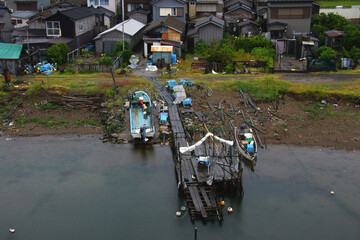 出雲崎の漁船