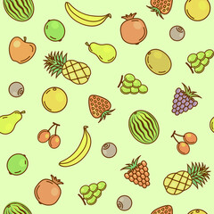 Fruits Pattern, Healthy, Colorful & Tasty