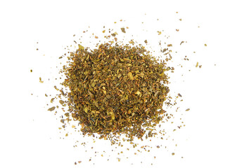 spoon of asian tea isolated on white
