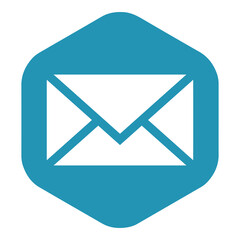 Email icon. Sign of a closed envelope. Email. Vector illustration isolated on white background for design and web.