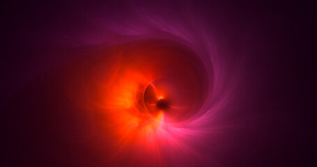 3D rendering abstract round light background