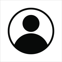 Illustration of human icon vector. User avatar symbol icon modern design color editable on white background