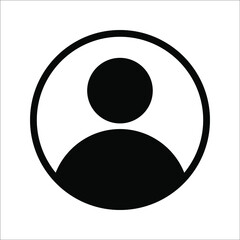 Illustration of human icon vector. User avatar symbol icon modern design color editable on white background